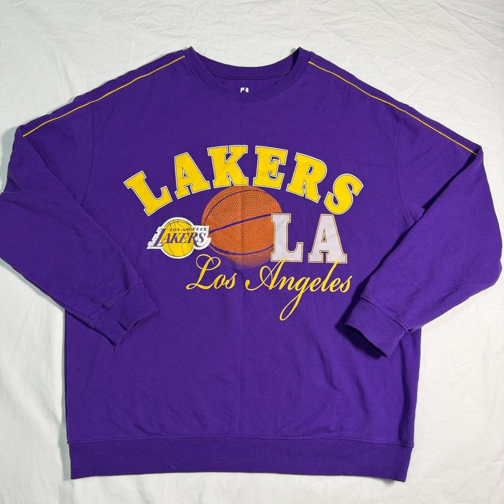 NBA Los Angeles Lakers Purple Crewneck Sweatshirt XL